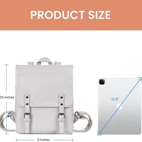 New VINTAGE LEATHER BACKPACK: - Picture 6 of 14